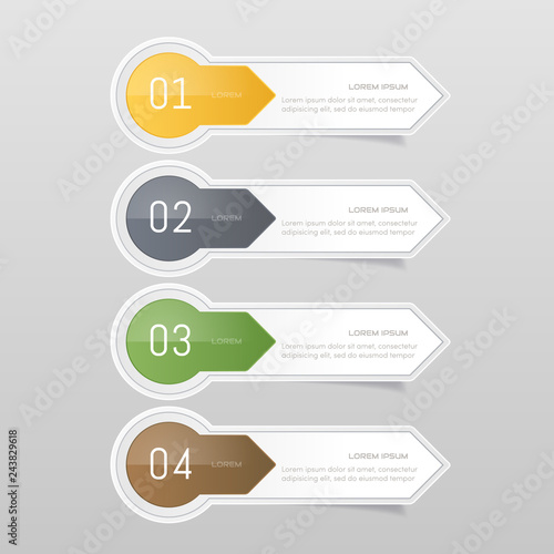 Sticker label colorful set