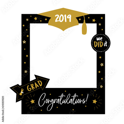 Photo booth props frame for graduation party