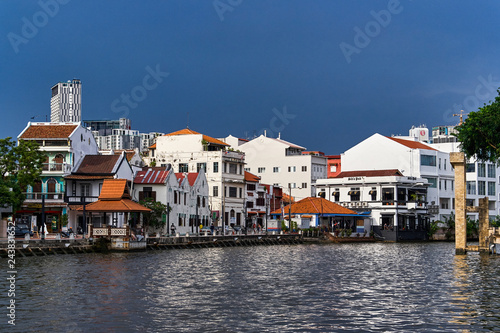 Old City river Unesco Heritage im Melaka, Malaysia
