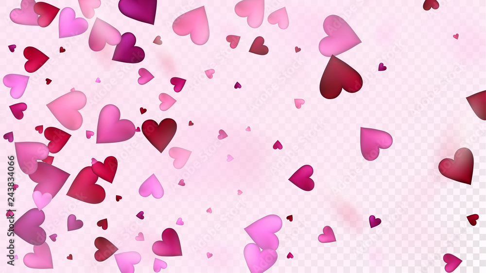 Falling Hearts Vector Confetti. Valentines Day Wedding Pattern. Elegant Gift, Birthday Card, Poster Background Valentines Day Decoration with Falling Down Hearts Confetti. Beautiful Pink Scatter Falling Hearts Vector Confetti. Valentines Day Wedding Pattern. Elegant Gift, Birthday Card, Poster Background Valentines Day Decoration with Falling Down Hearts Confetti. Beautiful Pink Scatter