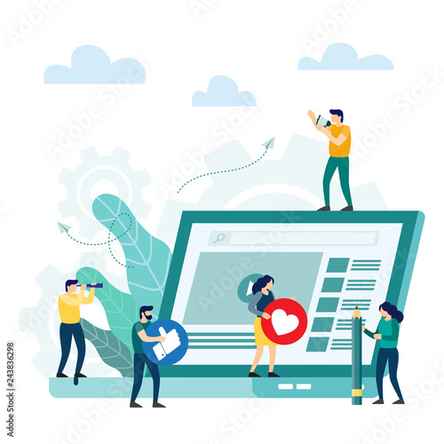 Digital content, social networks, virtual communication, information search