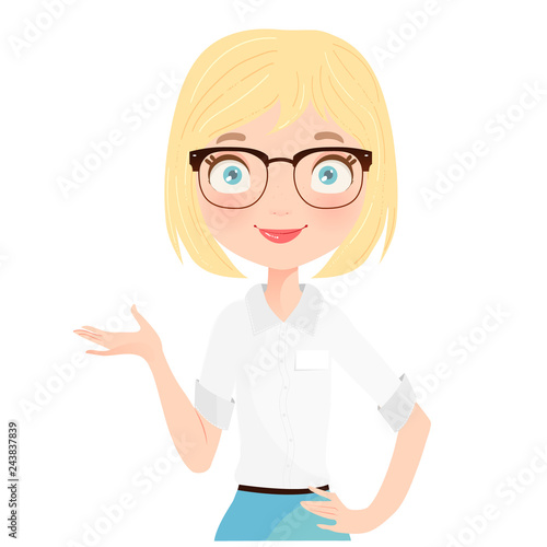 receptionist_presenting