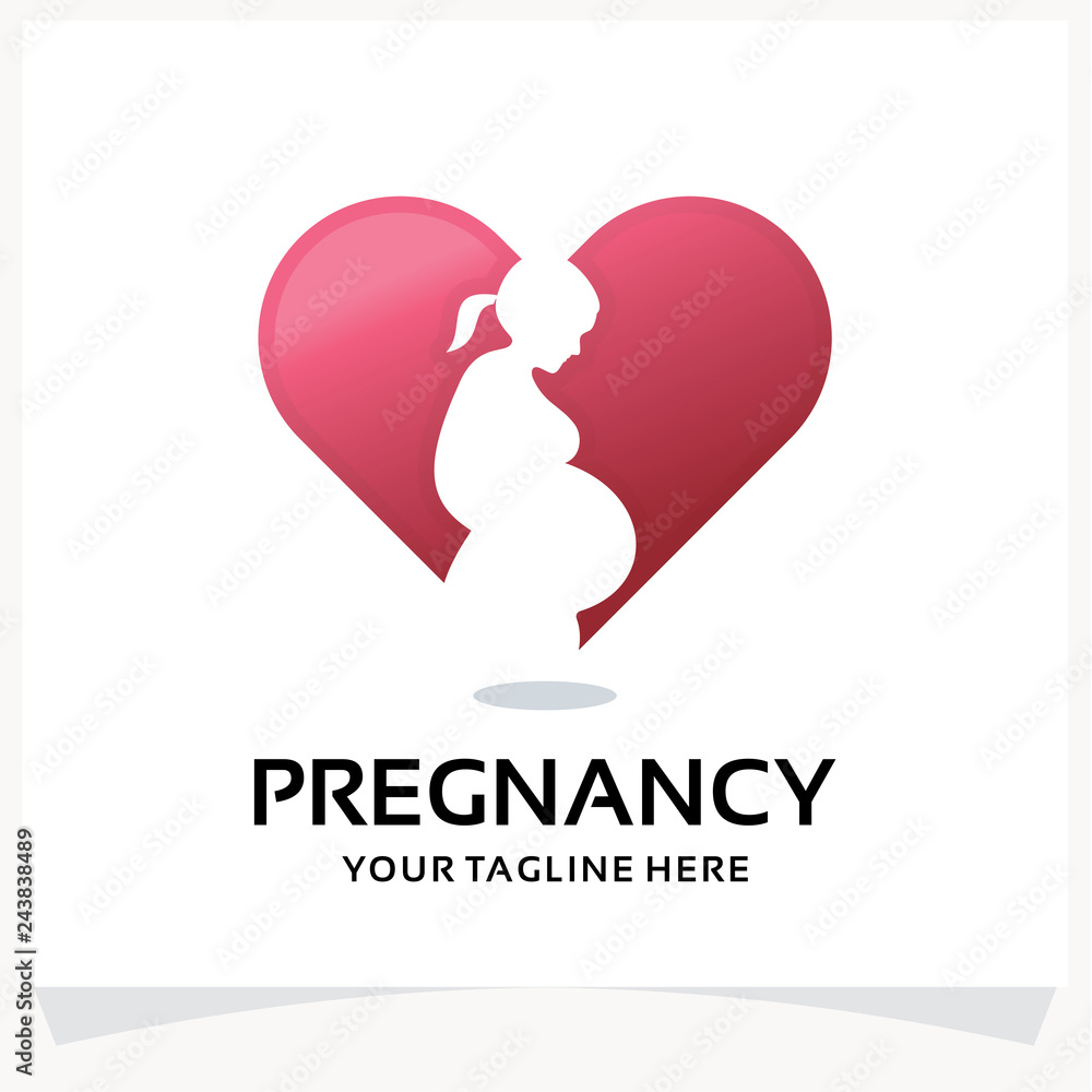 Pregnancy Care Logo. Mother Care Logo Design Template Inspiration Pregnancy Care Logo. Mother Care Logo Design Template Inspiration