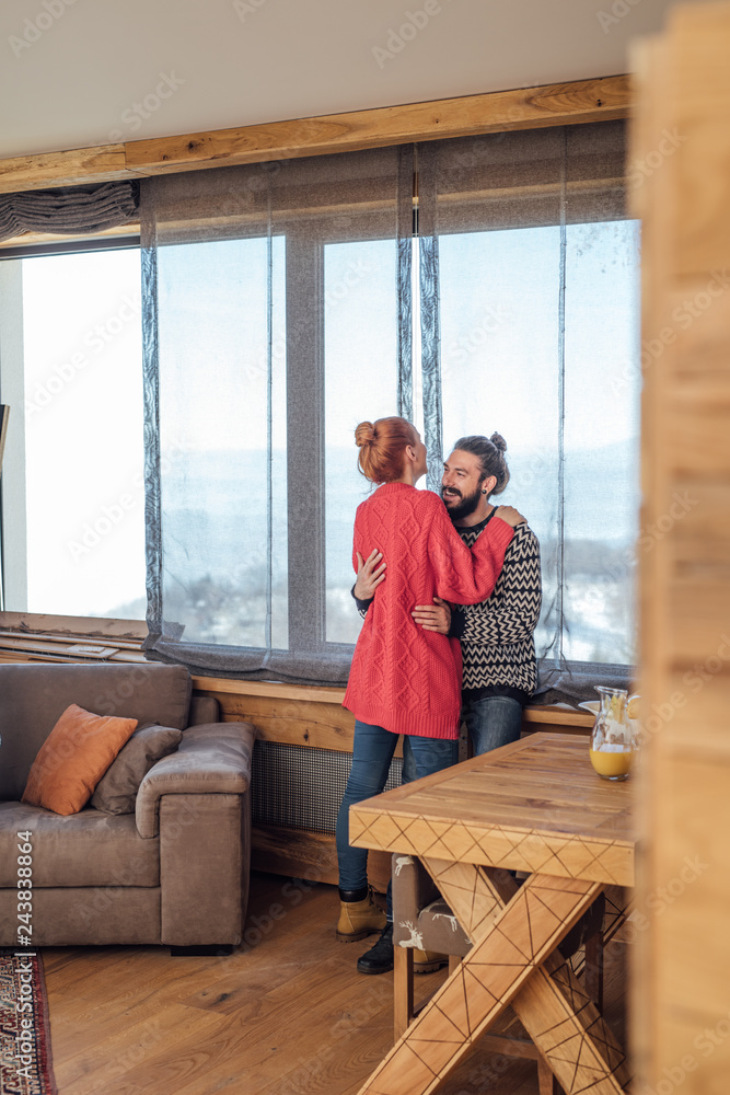 Fototapeta premium Couple in Love Hugging