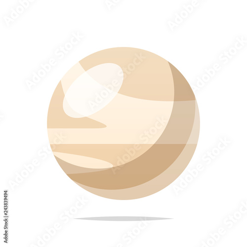 Planet venus vector isolated illustration
