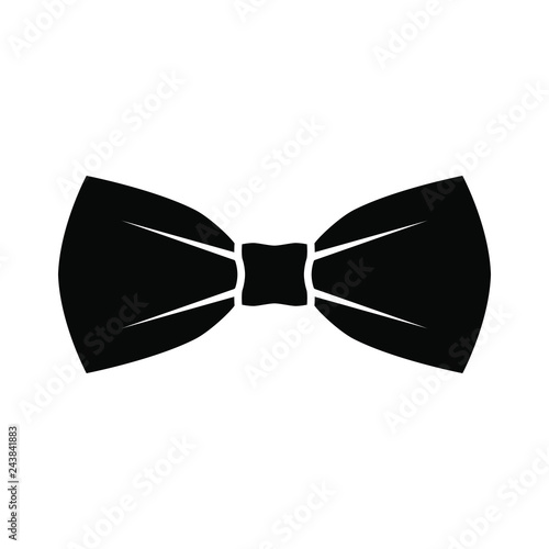 Foto Black bow tie icon
