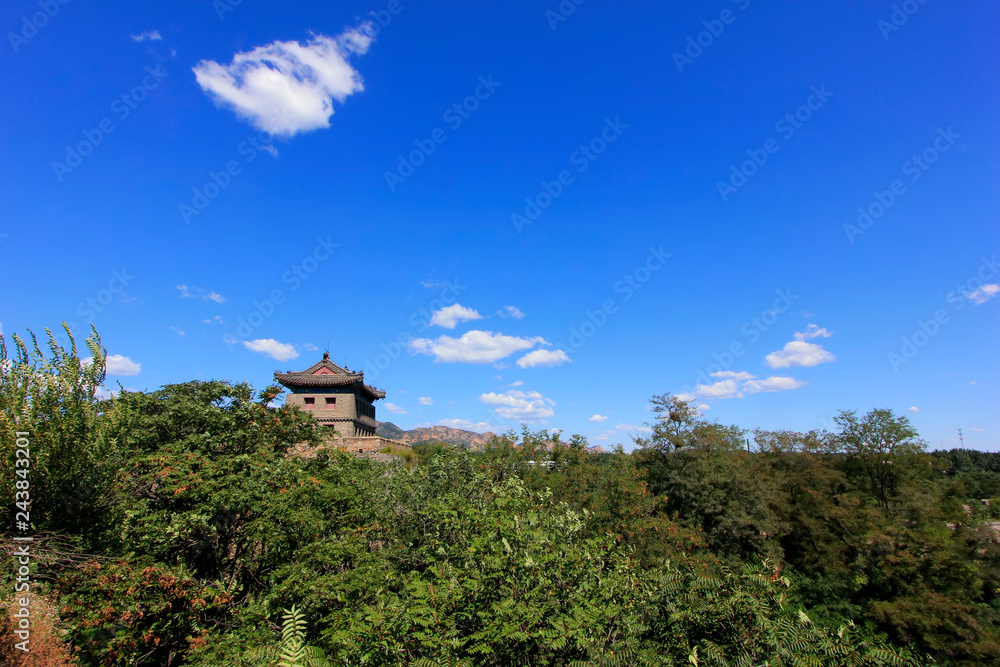 Shanhaiguan ancient city embrasured watchtower, China