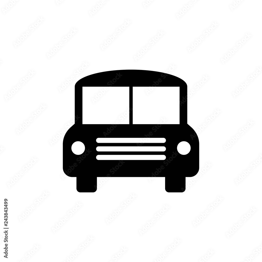 Simple bus icon - vector