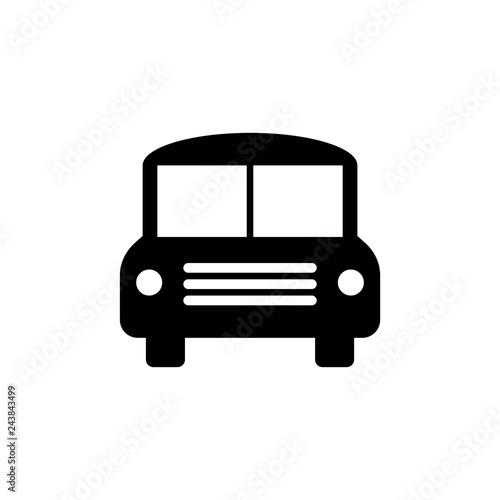 Simple bus icon - vector