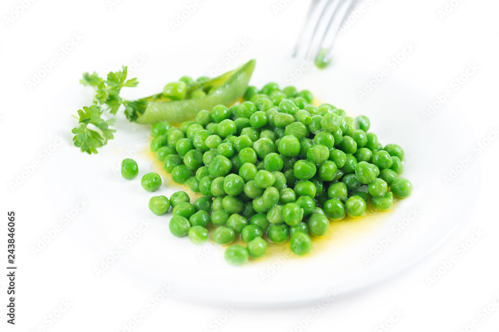 Organic Green Peas With Melted Butter Organic Green Peas With Melted Butter