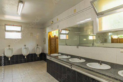 Dirty public bathroom in Portugal