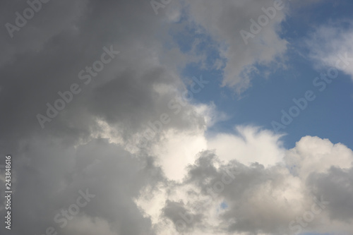 blue sky with clouds