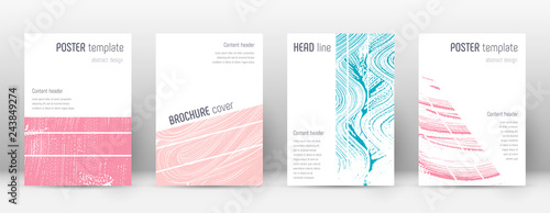 Cover page design template. Geometric brochure lay