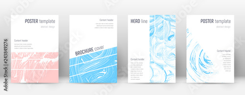 Cover page design template. Geometric brochure lay