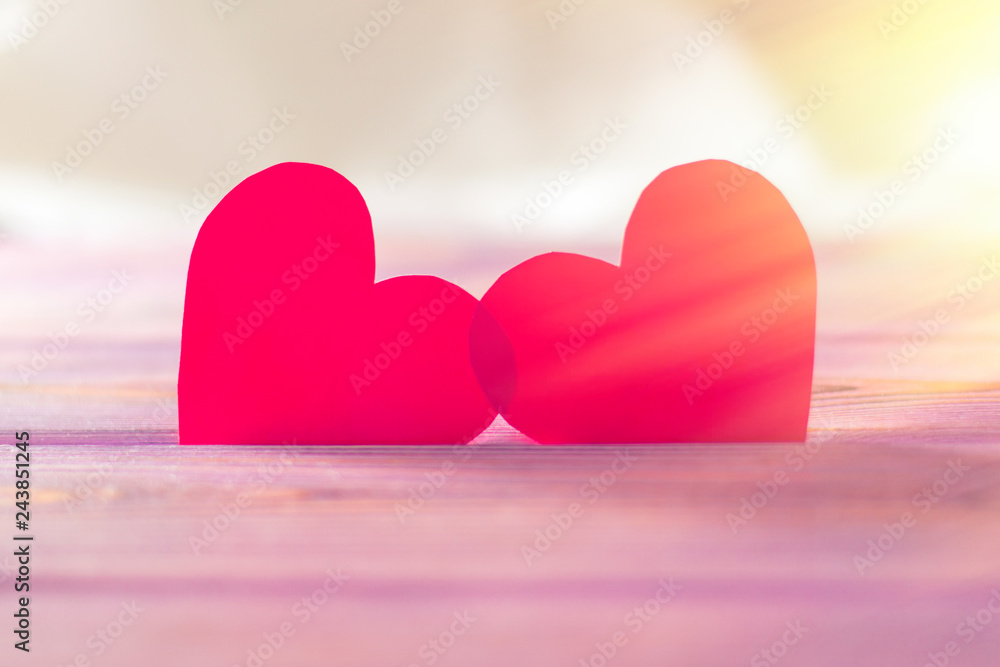 Two hearts for Valentine's Day. The concept of love, love relationships. Two hearts for Valentine's Day. The concept of love, love relationships.