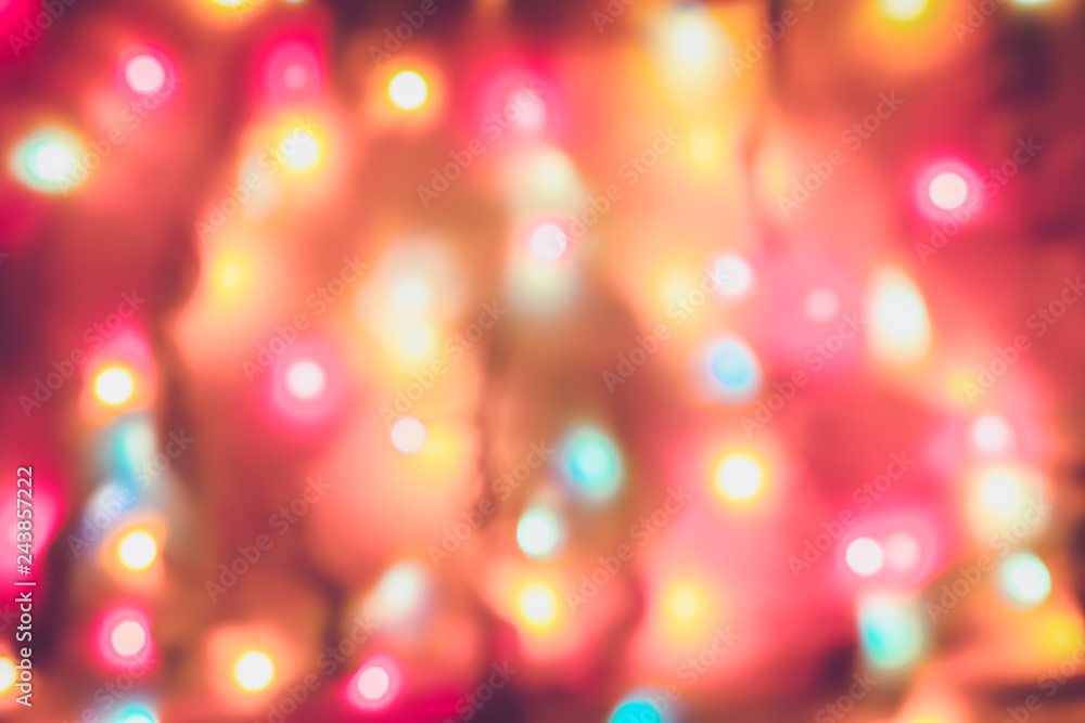 Background from color festive garland  lights