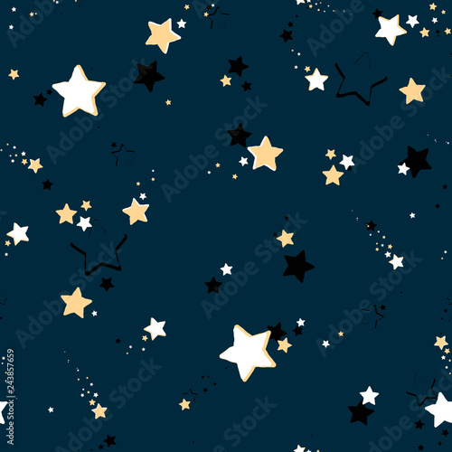 Seamless repeating stars background