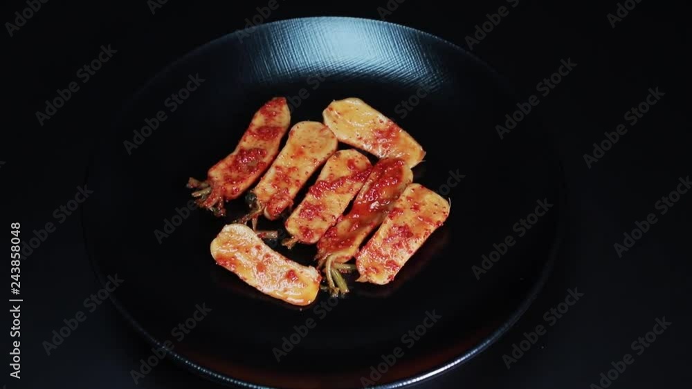 korean traditional food Kimchi rotating korean traditional food Kimchi rotating