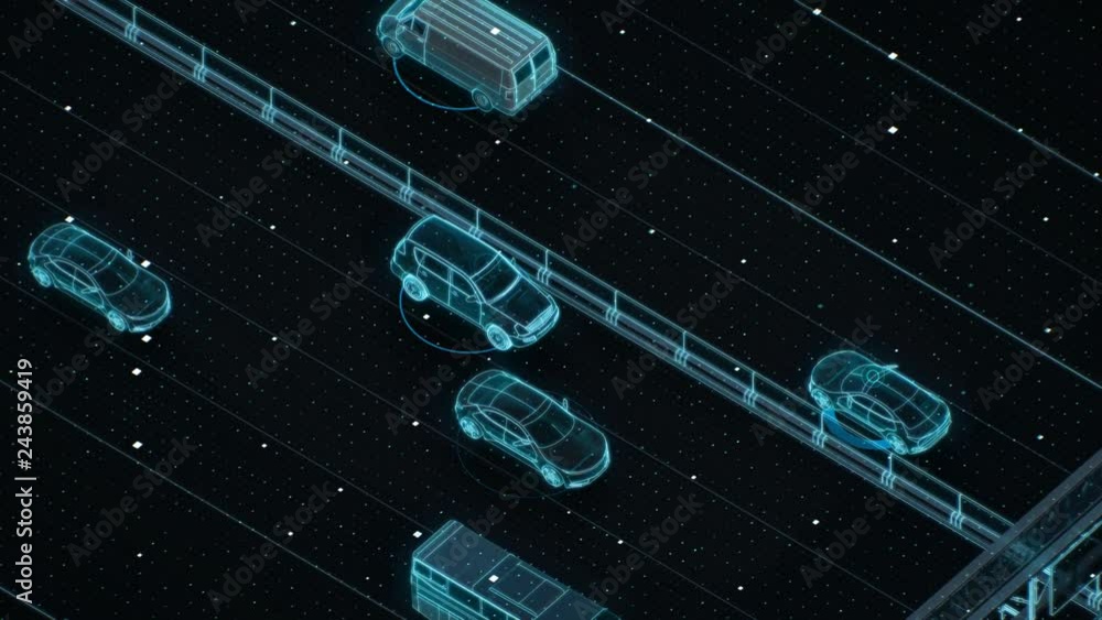Autonomous driving on highway road, Artificial Intelligence, IoT ...