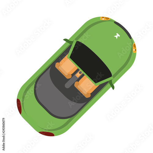 sport car topview