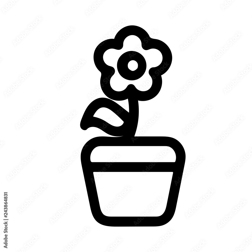 Obraz premium flower silhouette