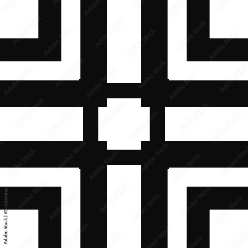 Vector modern geometric tile pattern. Abstract art deco geometrical vintage background Vector modern geometric tile pattern. Abstract art deco geometrical vintage background