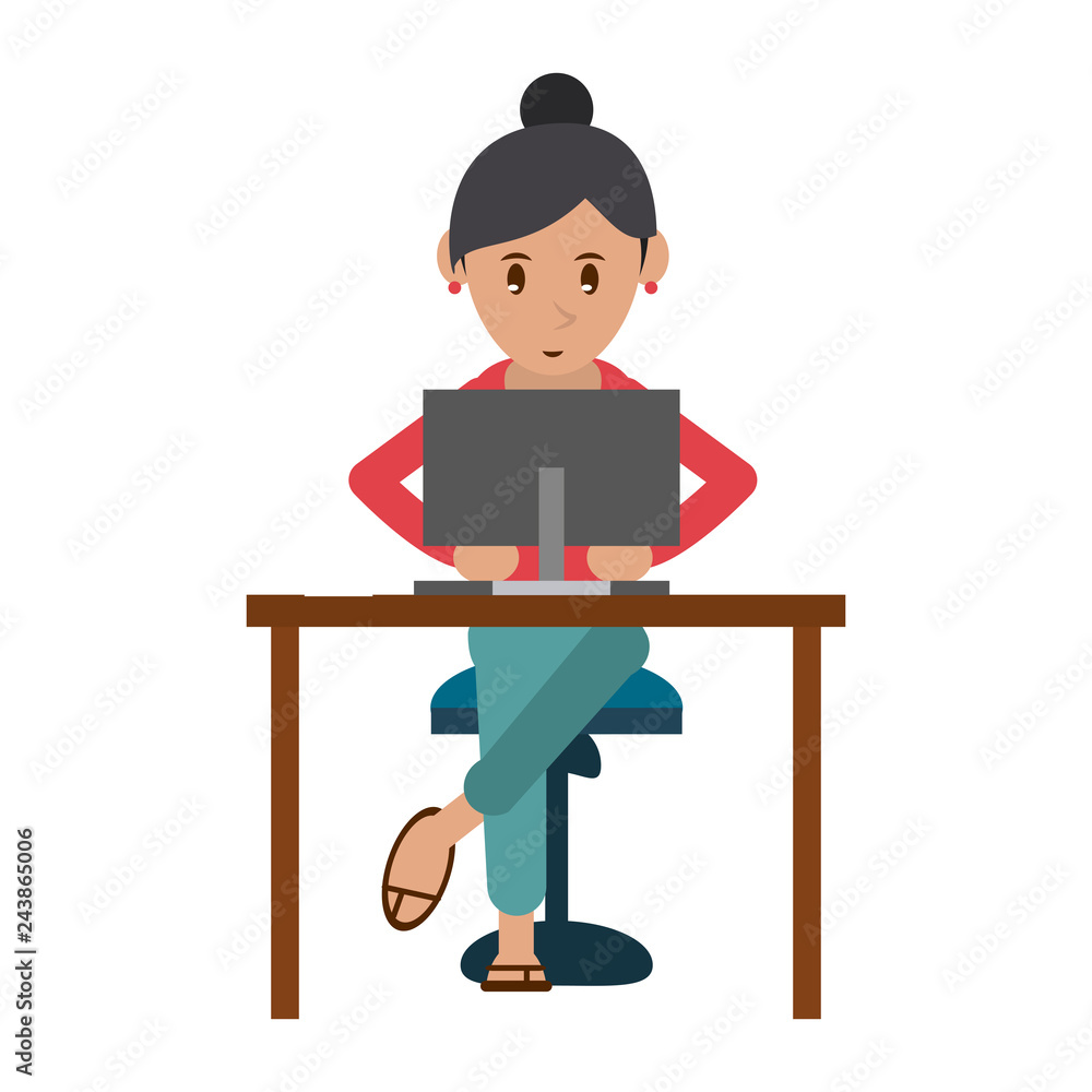 woman using computer woman using computer