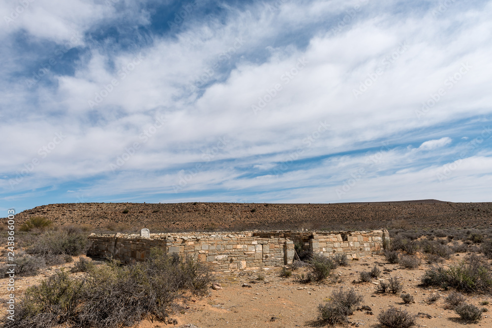 Historic cemetery on the direct route between Middelpos and Williston