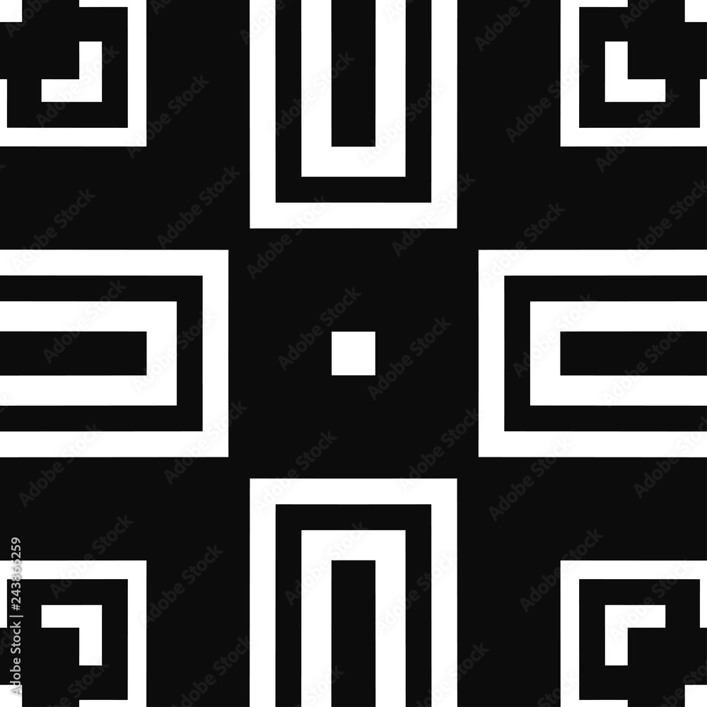 Vector modern geometric tile pattern. Abstract art deco geometrical vintage background Vector modern geometric tile pattern. Abstract art deco geometrical vintage background