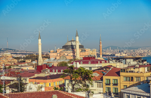 Aerial view of the Hagia Sophia mosque