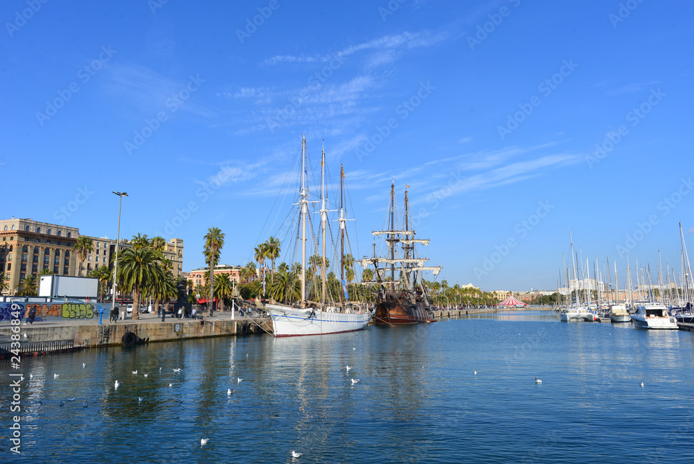 Der Yachthafen von Port Vell - Barcelona