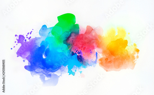aquarell regenbogen abstrakt freigestellt