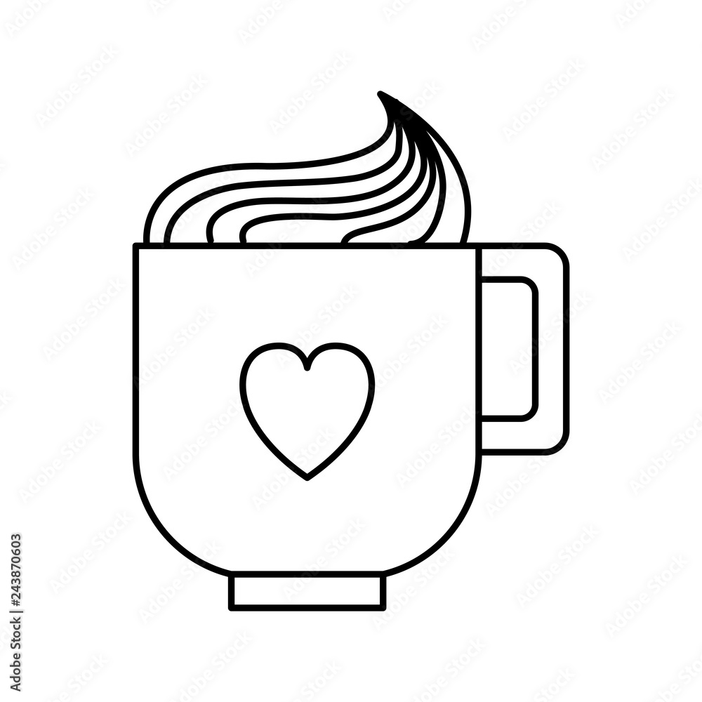 coffee cup with heart coffee cup with heart