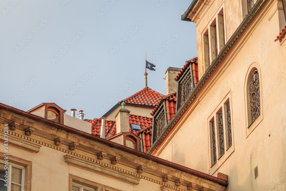 roofs of the city of Prague