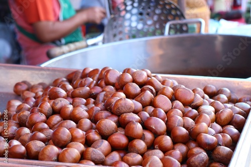 chestnuts seed at street food