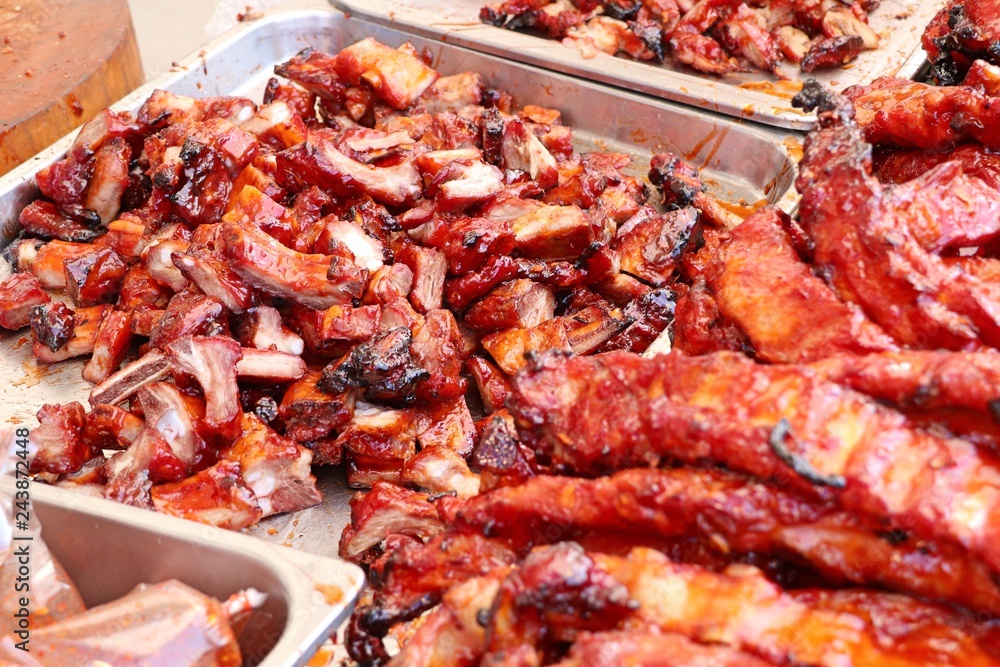 pork roast on street food pork roast on street food
