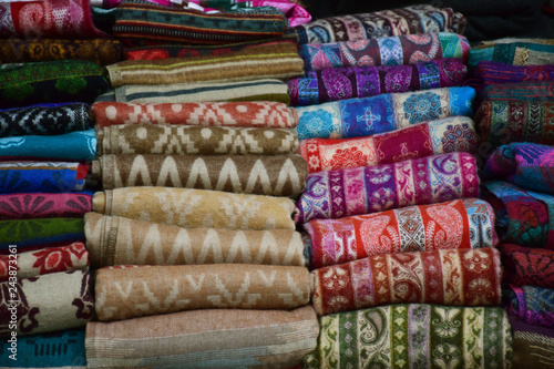 Pile of woolen clothes