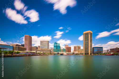 Baltimore, Maryland, USA Skyline on the Inner Harbor in the day. © SeanPavonePhoto