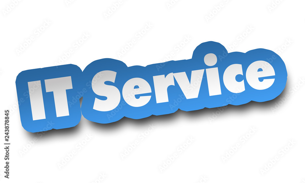 it service concept 3d illustration isolated it service concept 3d illustration isolated