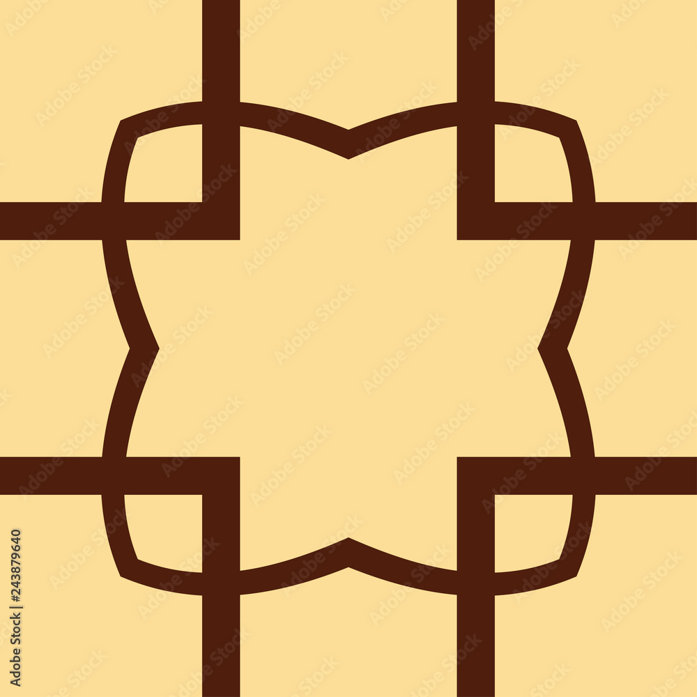 Vector modern geometric tile pattern. Abstract art deco geometrical vintage background Vector modern geometric tile pattern. Abstract art deco geometrical vintage background