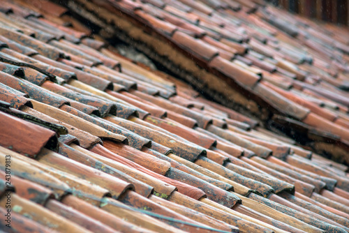 old tile roofs