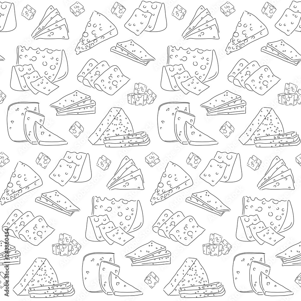 cheese seamless pattern
