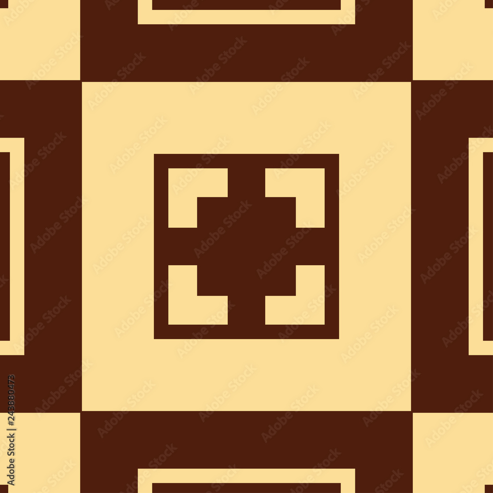 Fototapeta premium Vector modern geometric tile pattern. Abstract art deco geometrical vintage background