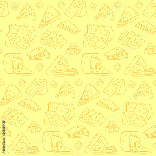 cheese seamless pattern
