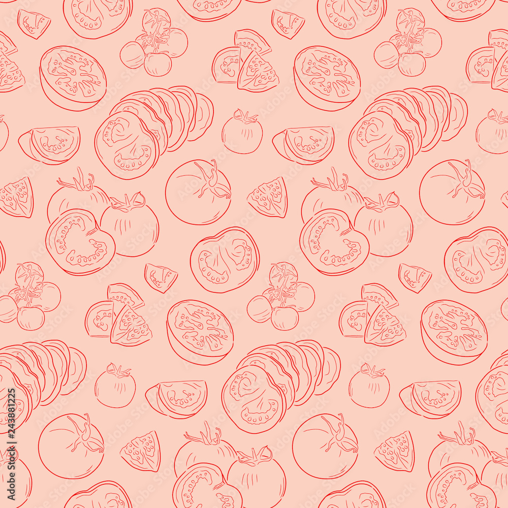 shaseamless tomato patternblon shaseamless tomato patternblon