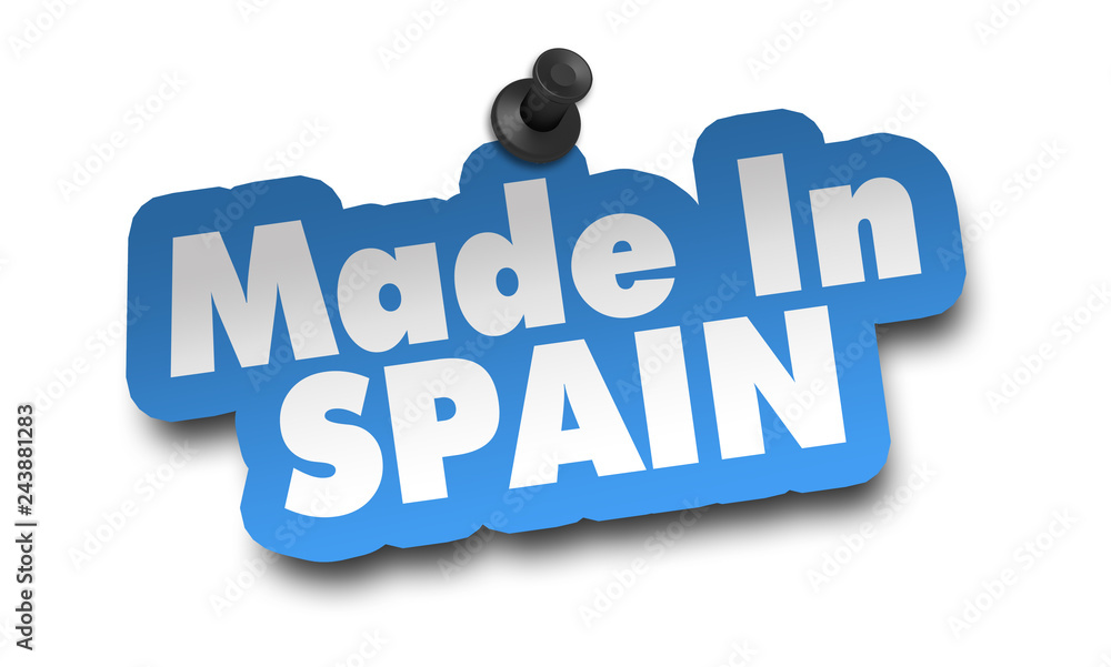 made in spain concept 3d illustration isolated made in spain concept 3d illustration isolated