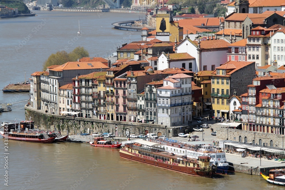 porto, portugal, city, panorama, architecture, view, panoramic, town, cityscape, building, skyline, landscape, urban, old, house, water, buildings, 