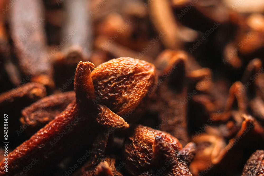 Dried cloves spice. Macro close up photography. Dried cloves spice. Macro close up photography.