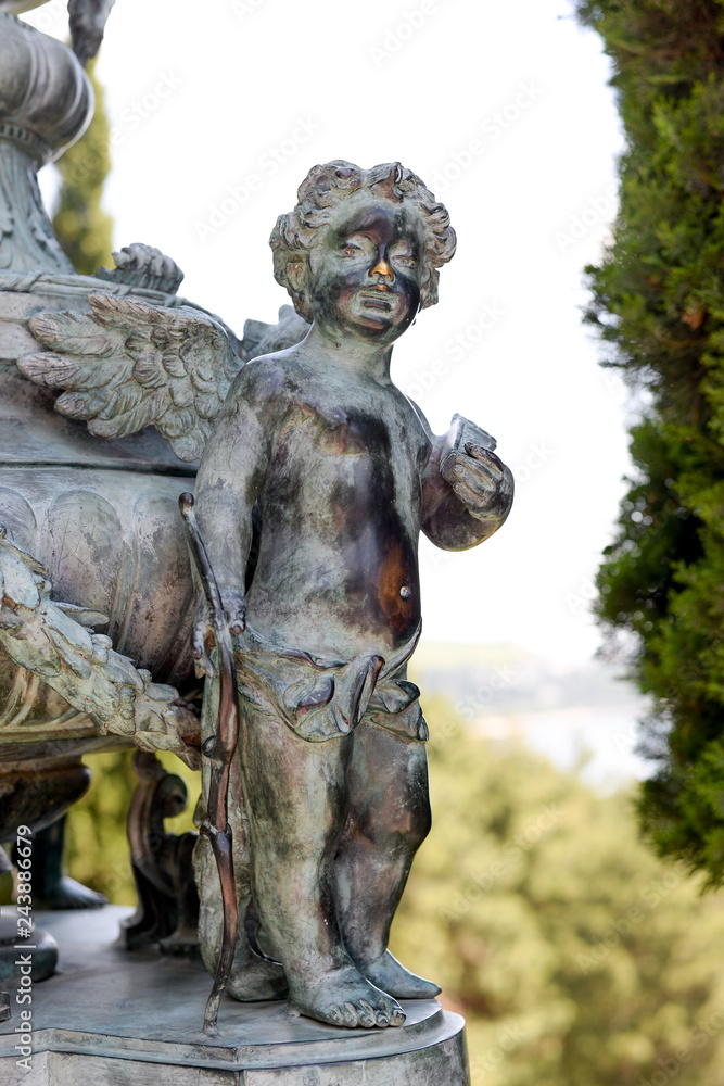 bronze angel figurine