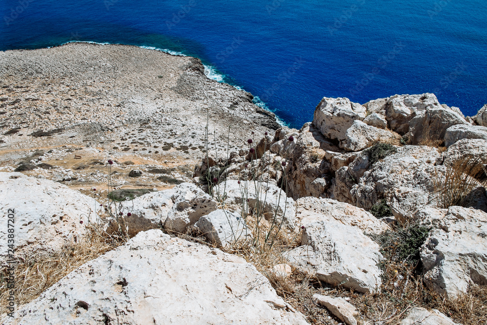 Sea caves near Cape Greko. Mediterranean Sea Sea caves near Cape Greko. Mediterranean Sea